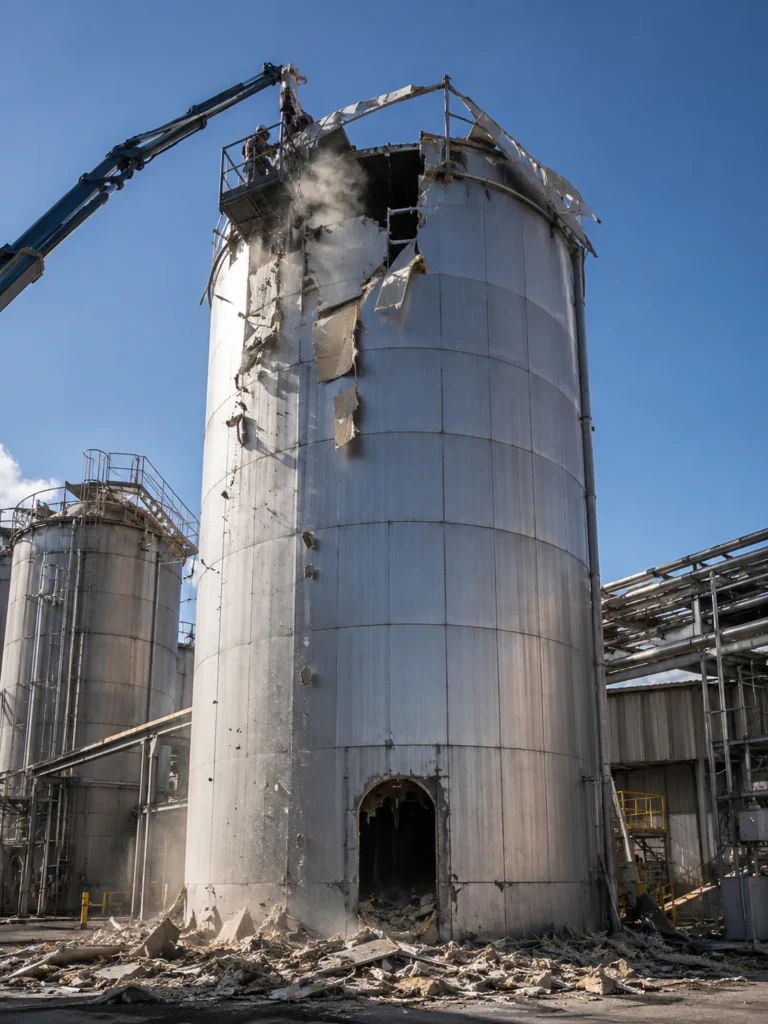 Demolición de silos 2